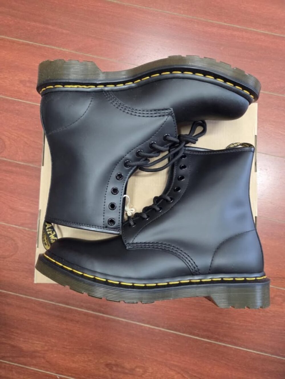 Dr. Martens Women's 1460 Smooth Leather Lace Up Boot - Black